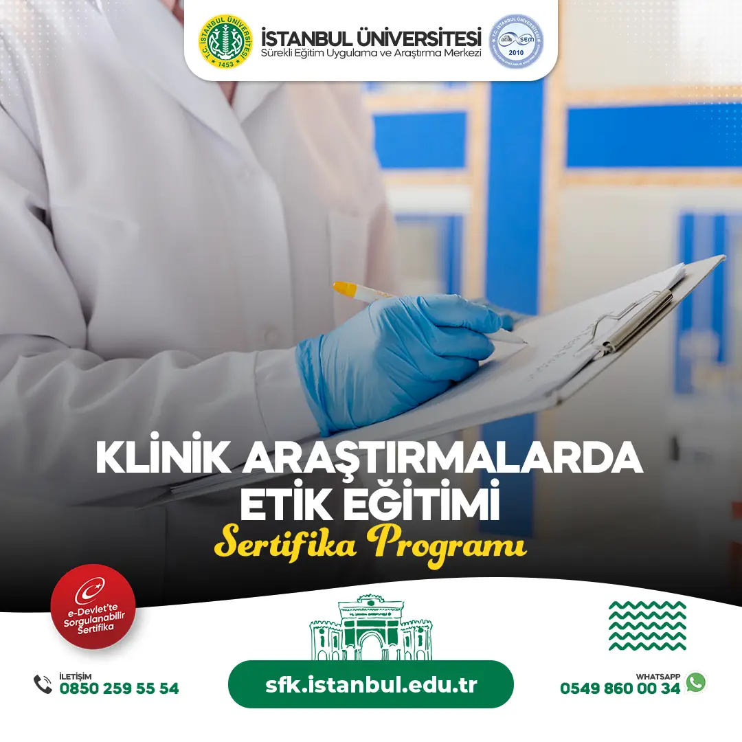 Klinik Araştırmalarda Etik Eğitimi Sertifika Programı